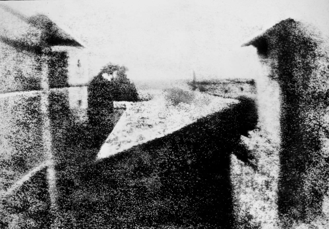 “View from the Window at Le Gras” by Joseph Nicéphore Niépce